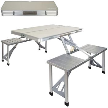 Mesa Ping-Pong Dobrável AKTIVE Camping (Azul - Aço - 160x80x70 cm)