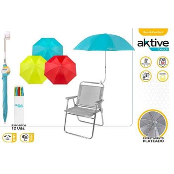 Sombrilla Para Silla Playa Proteccion Uv -aktive Beach. 100cm. 3 Colores Surtidos (color Baby - 53856)