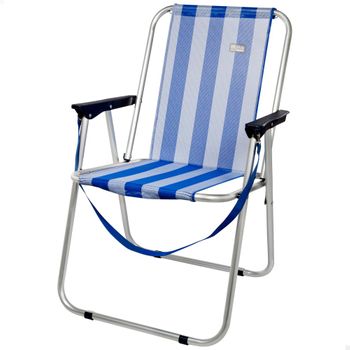 Silla De Playa Plegable Con Cojín, 4 Posiciones, Aluminio 62x48x85 Cm con  Ofertas en Carrefour