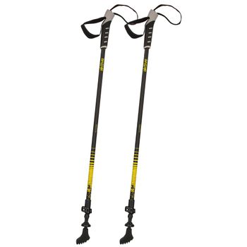 Aktive Set Bastones Extensibles Trekking 85-135 Cm 2 Sec C/empuñadura Goma