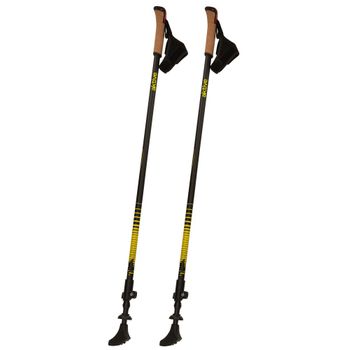 Aktive Set Bastones Extensibles Trekking 85-135 Cm 2 Sec C/empuñadura Corcho