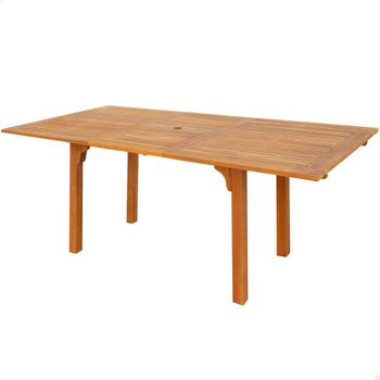 Mesa De Jardín Plegable De Madera De Álamo 70x70x70cm-outsunny