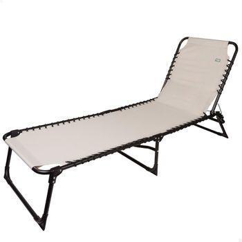 Tumbona Plegable Jardín De Metal Texteline 170x62x68cm-outsunny.negro con  Ofertas en Carrefour