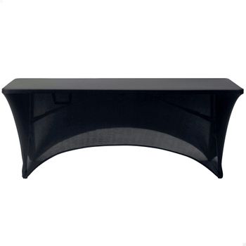 Funda Elástica Para Mesa Rectangular De 180 Cm Negro Aktive