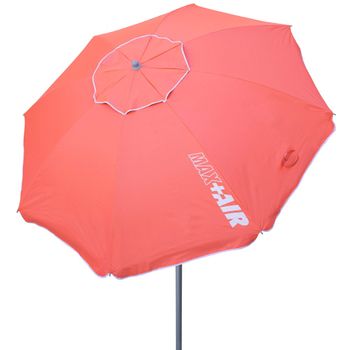 Sombrilla Playa Antiviento Ø220 Cm C/mástil Reclinable Y Protección Uv50 Aktive