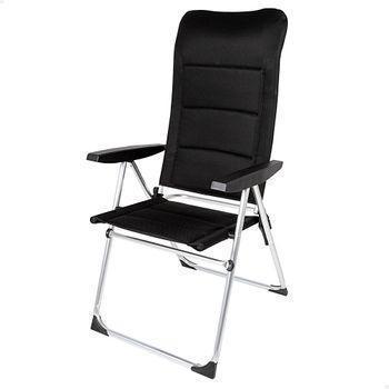 Silla Plegable Premium Negra Aktive, Para Exterior, 65x48x49/125cm, Peso Máx. 110kg.