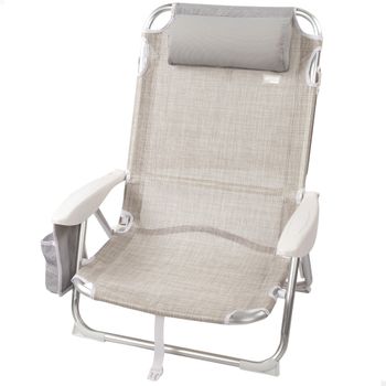 Silla De Playa Plegable Con Parasol Aktive, Antivuelco Y Reclinable, Peso  Máx. 110kg, 47x43x67cm. con Ofertas en Carrefour