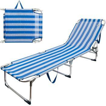 Tumbona Plegable De Aluminio 3 Posiciones Aktive Beach