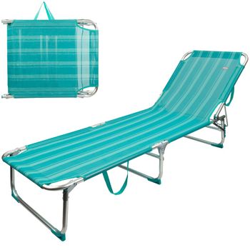 Tumbona Plegable De Aluminio 3 Posiciones Aktive Beach