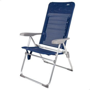 Silla De Playa Plegado Slim Aktive, Reclinable En 6 Posiciones Antivuelco, Medidas 47x66x107cm, Peso Máx. 110 Kg.