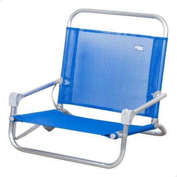 Silla De Playa Textileno Y Aluminio 46x44x49 Cm - Aktive. Azul