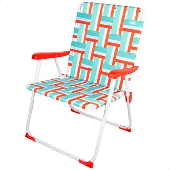 Aktive Silla De Playa Plegable Xxl Multicolor Retro 52x56x90 Cm