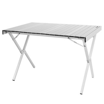 Aktive Mesa De Camping Plegable Aluminio Con Topes Antideslizantes De 108x71x72 Cm