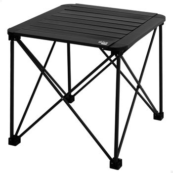 Aktive Mesa De Camping Plegable Aluminio Con Topes Antivuelco De 52x52x46 Cm