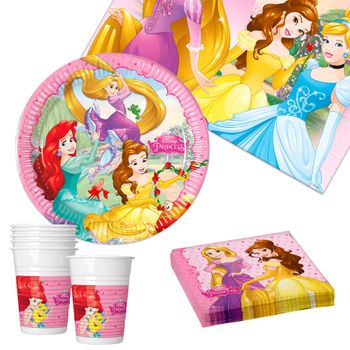 Kit De Mesa Cumpleaños Princesas Disney Con 37 Piezas