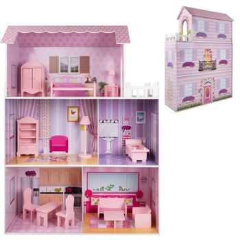 Teamson Kids - Casa De Muñecas Y Muebles De Madera Grande Para Niños  Kyd-10922a con Ofertas en Carrefour