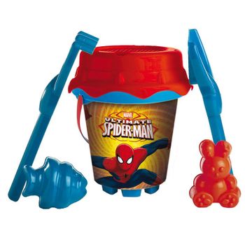 Cubo Playa Spiderman Marvel Moldes