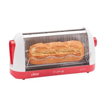 Tostador y mini horno Tefal TL6008, Inox-negro, 2 ranuras, 1300 W