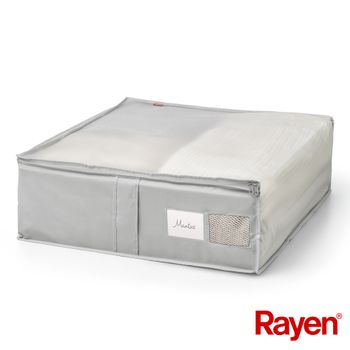Rayen, Funda De Tela Para Ropa Con Cremallera, Rejilla Transpirable, Plegable Y Resistente, 55 X 65 X 20 Cm