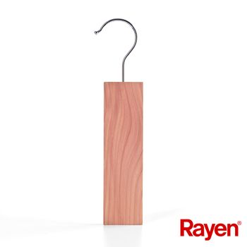 Rayen, Perchas De Madera De Cedro Antipolillas, 100% Natural Frescor Cedro, Pack De 4 Perchas, Marrón, Medidas: 4,5 X 23,5 X 1,2 Cm