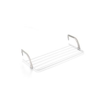 Tendedero de ropa plegable Homcom blanco 157,5x54x101 cm