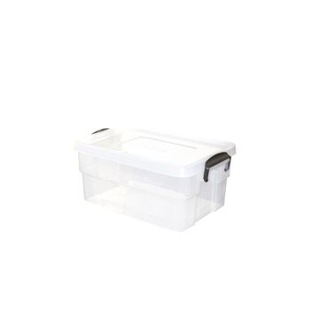 Caja De Ordenación Plástico Denox Eurobox 41,5 X 27 X 18 Cm 13l Transparente