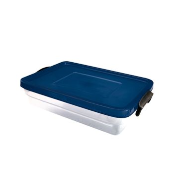 Caja De Ordenación Plástico Denox Eurobox 59 X 40 X 13 Cm 20l Azul