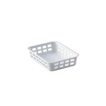 Cesta Plástico Denox Tidy 2. 25 X 18,5 X 6,2 Cm Blanco