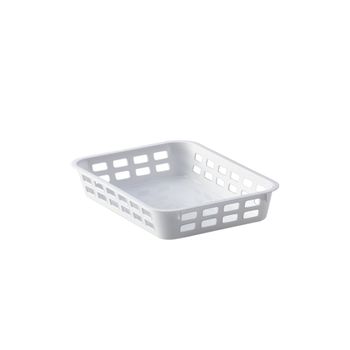 Cesta Plástico Denox Tidy 3. 35 X 25 X 6,2 Cm Blanco