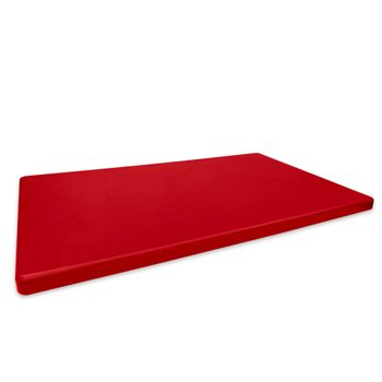 Tabla De Cortar Profesional Plástico Denox P500 50 X 30 X 2 Cm Rojo