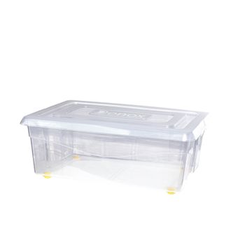 Caja De Ordenación Plástico Denox Mundibox 59 X 39 X 20,5 Cm 32l Transparente