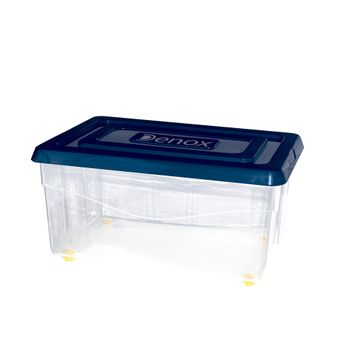 Caja De Ordenación Plástico Denox Mundibox 59 X 39 X 29,5 Cm 45l Azul