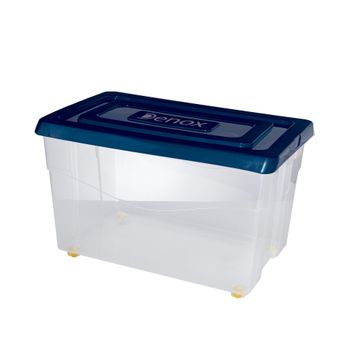 Caja De Ordenación Plástico Denox Mundibox 59 X 39 X 36,5 Cm 60l Azul