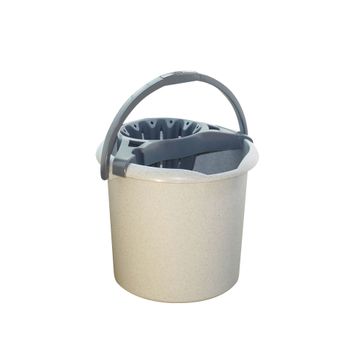 Cubo Con Escurridor Plástico Denox Selecta Ø32,5 X 27 Cm 12l Granito