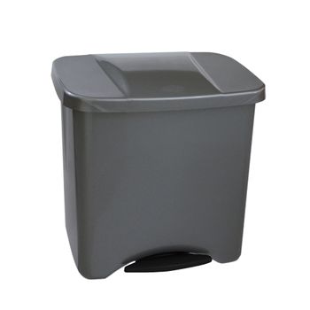 Cubo Basura Reciclaje Con Separador Denox Pedalbin Ecológico 50l Metal