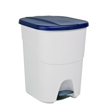 Cubo Basura De Reciclaje Con Separador Denox Pedalbin Ecológico 40l Azul