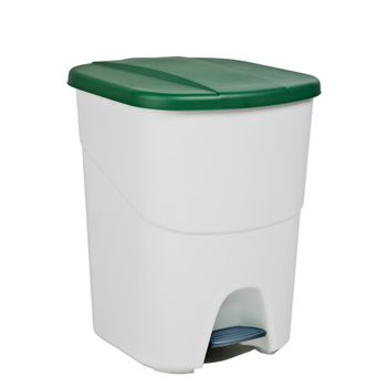 Cubo Basura De Reciclaje Con Separador Denox Pedalbin Ecológico 40l Verde