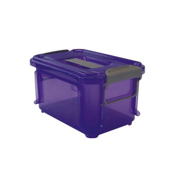 Caja Con Asas Laterales Plástico Denox Clak 25 X 16,5 X 14 Cm 3 L Violeta