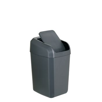 Cubo De Basura Con Tapa Basculante Denox Troya 15 Litros Antracita