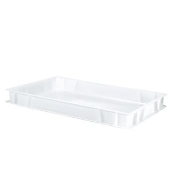 Caja Pizza Plástico Denox 60 X 60 X 6,4 Cm 12 Litros Blanco