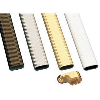 Tubo Armario 1 30x15mm. 2mts. Alum. Oro