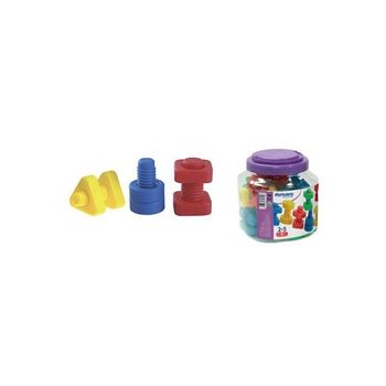 Juego Miniland Tornillos Y Tuercas Plastico 48 Unidades