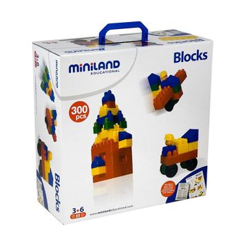 Juguete De Construcción Miniland Blocks - Maletín 300 Pcs