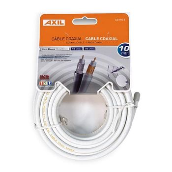 Cable Coaxial 10 Metros Blanco