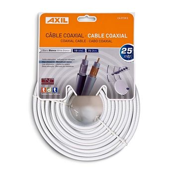 Cable Coaxial 25 Metros Blanco