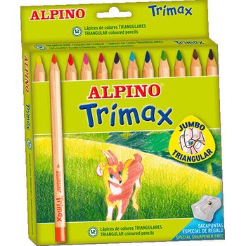 Lápices De Colores Alpino Trimax 12 Unidades