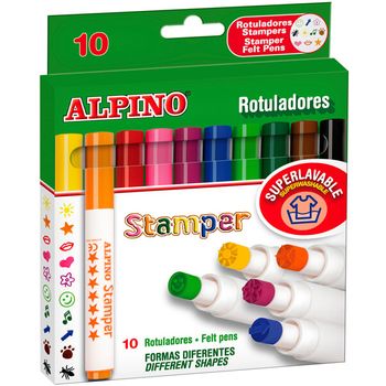 Rotuladores Con Sello Alpino Stamper 10 Unidades