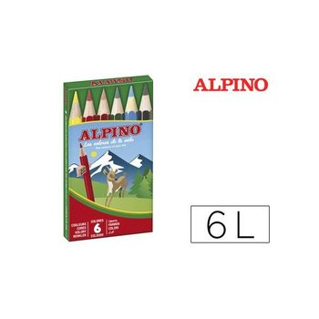 Alpino Lapices De Colores Corto 85mm Surtidos Estuche De 6