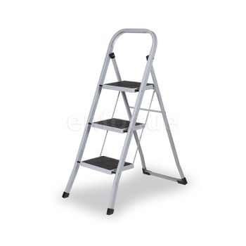 Taburete-escalera Industrial De Aluminio Plegable 3 Peldaños Con Barandilla  Serie K-fold con Ofertas en Carrefour