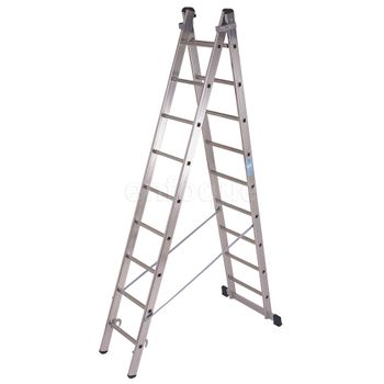 Escalera Doméstica De Aluminio Tijera Doble Acceso 2 X 4 Peldaños Serie  Paint con Ofertas en Carrefour